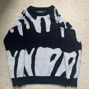 Black & White Colorblock Sweater